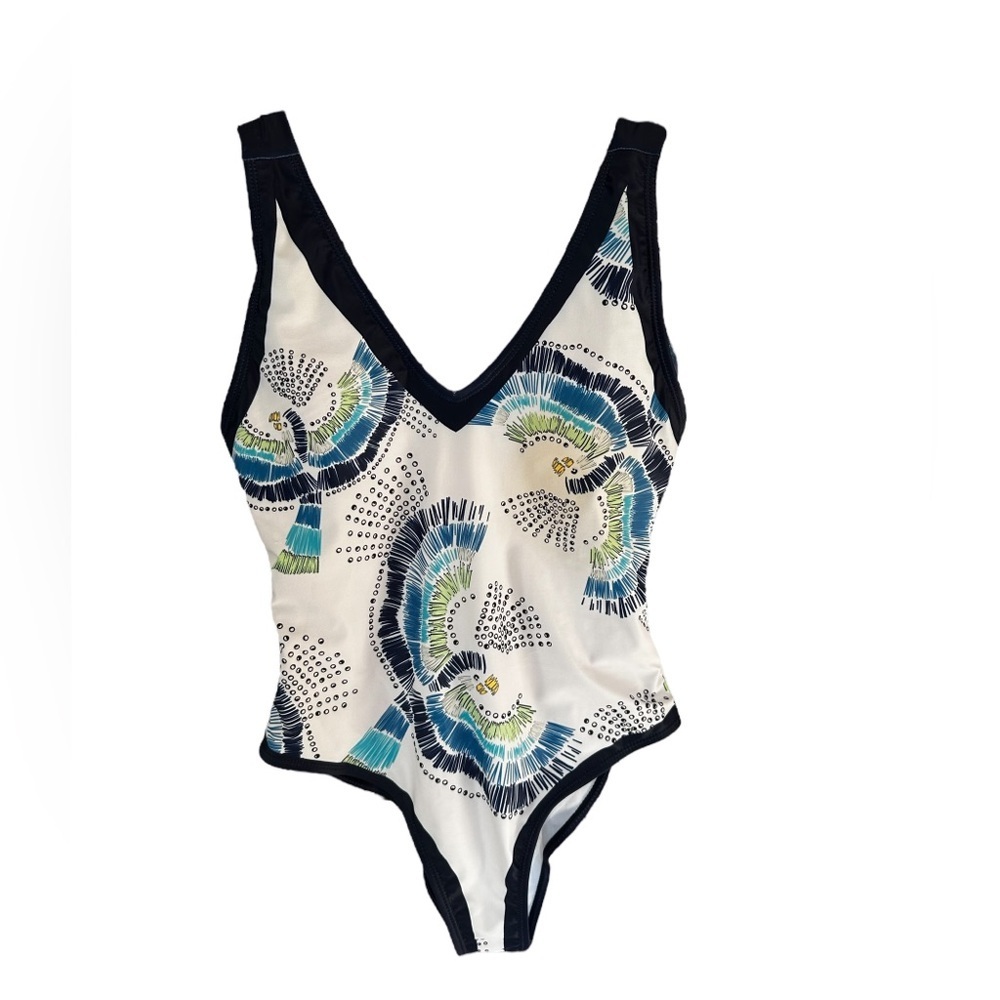 2pc One-Piece Bathing suit & Sarong Matching Set size Medium - Picture 5 of 7